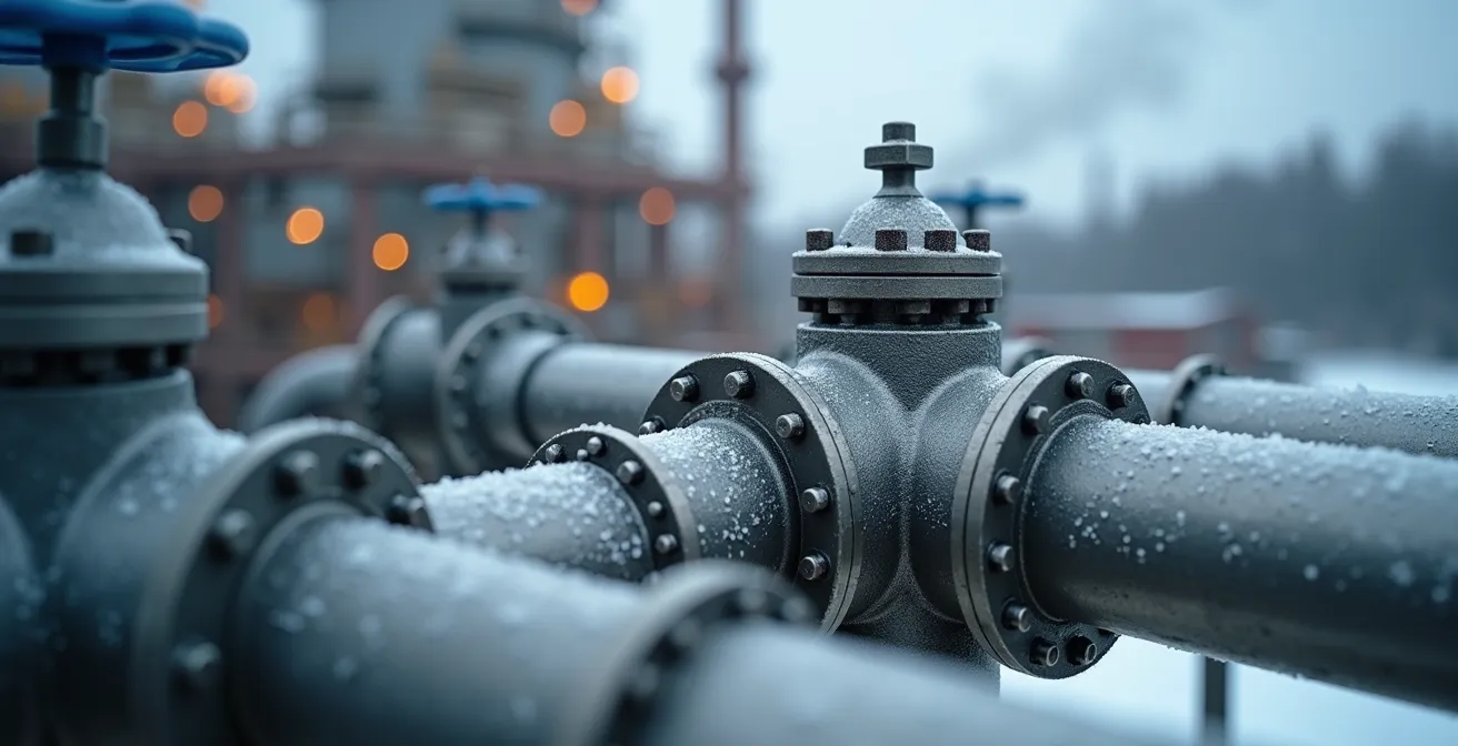 Installation de captage du carbone dans une cimenterie québécoise avec tours de capture et pipelines